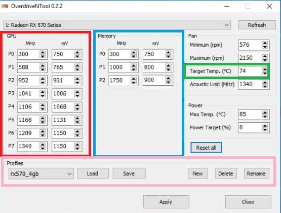 Ethereum GPU Mining Guide OverdriveNtool Default Settings