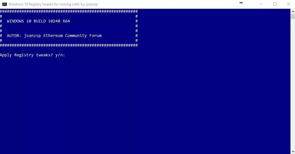 Ethereum GPU Mining Guide Windows Registry Tweaks