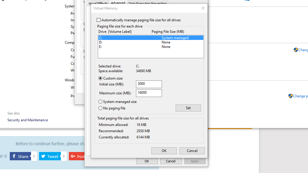 virtual memory for ethereum mining