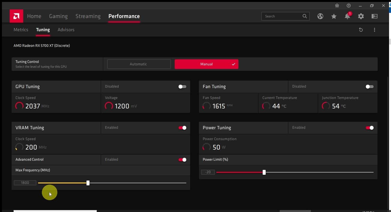 best ethereum settings for a a 570